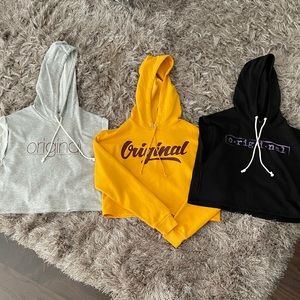 Crop Hoodies price includes all 3